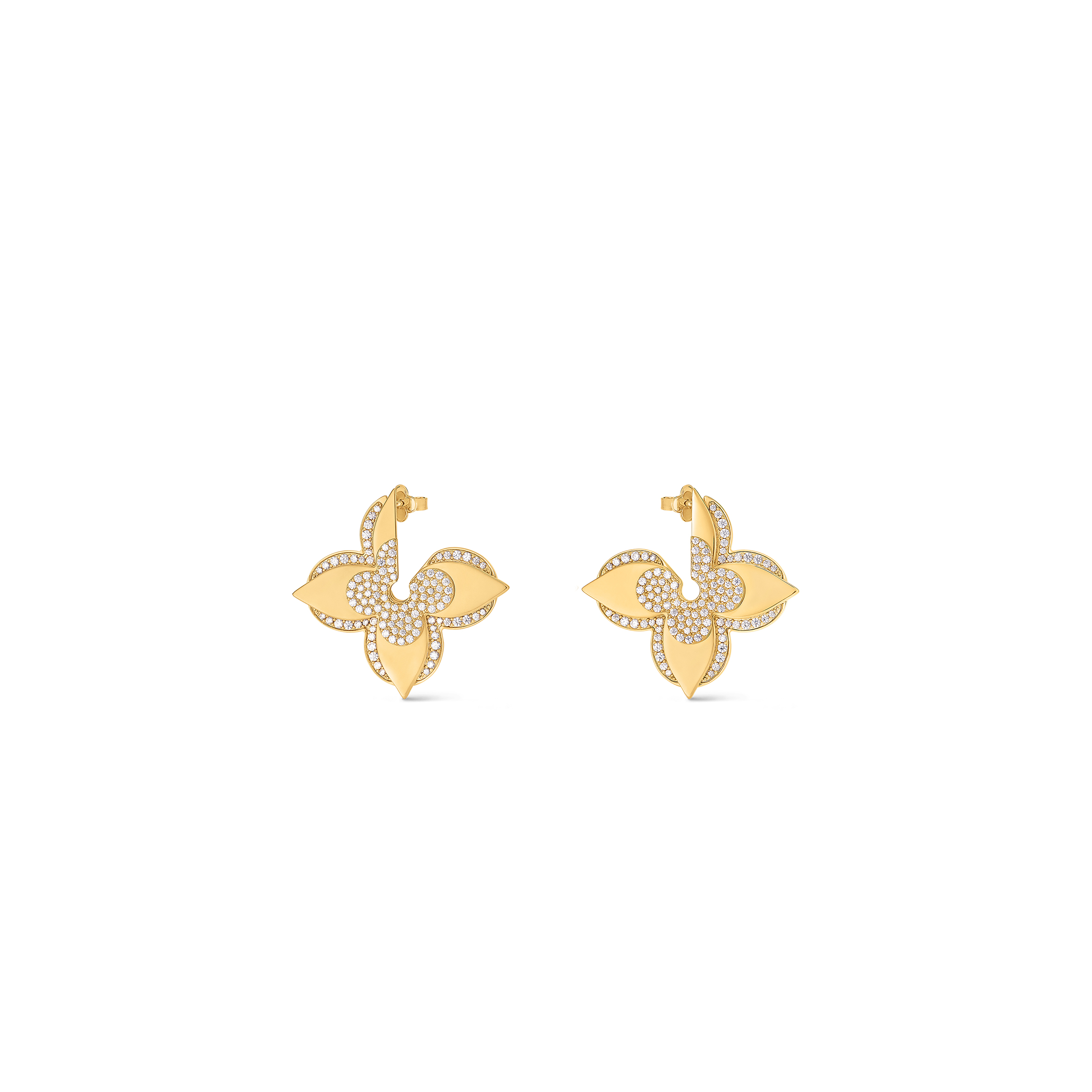 LOUIS VUITTON LV MEDAILLON EARRINGS M01995